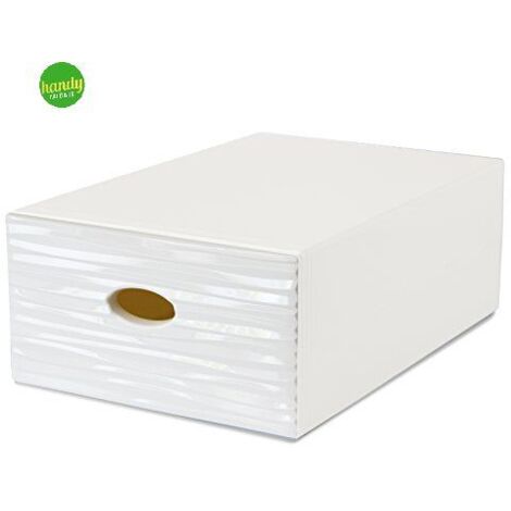 Box wave Domoliving qbox large bianco 15 x 28 x 40 cm