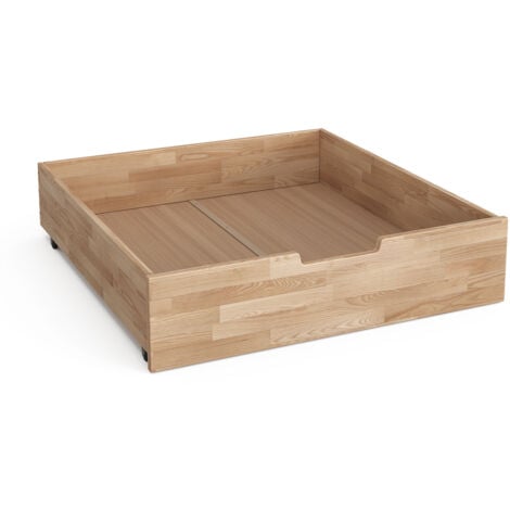 Cassetto rotante Teddy, Legno naturale, 92 x 89 cm, Vitalispa