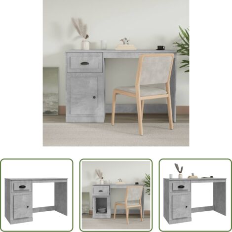 Cassetto -  Scrivania Cassetto Grigio Cemento 115x50x75cm Legno Multistrato