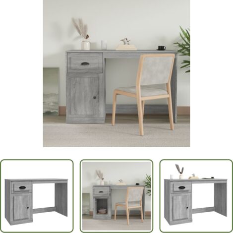 Cassetto -  Scrivania Cassetto Grigio Sonoma 115x50x75 cm Legno Multistrato