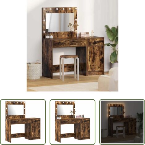 Cassetto - Tavolo da Trucco con cassetto 2 pcs Marrone 40 x 41 x 75 cm