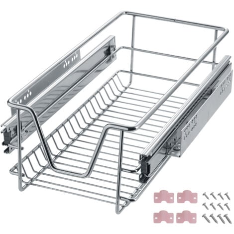 cassetto telescopico per gli armadi di cucina e camera da letto - guide per cassetti, guide cassetti, guide scorrevoli per cassetti - 30 cm per pezzo