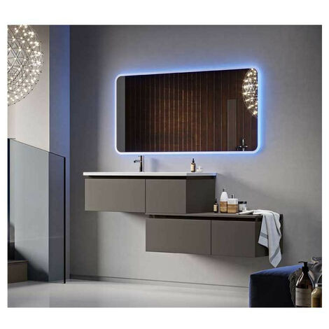 Cassettone Avril100 cm SospesoGrigio Talpa 2 cassetti