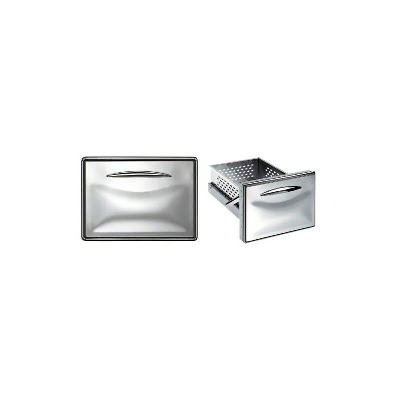 Cassettone cassetto singolo acciaio inox foro