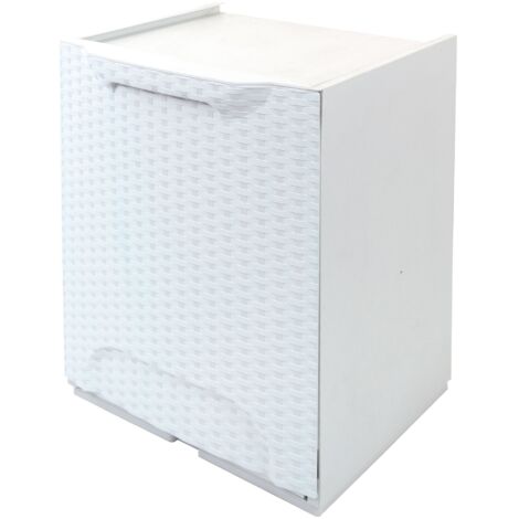 Cassonetto bianco rattan Artplast