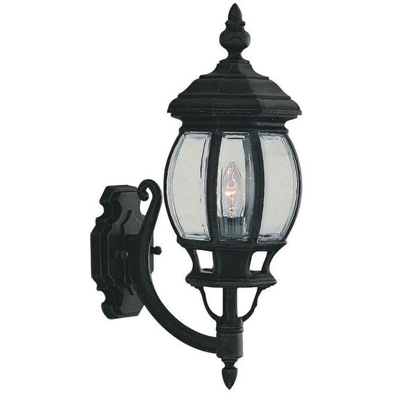 Searchlight Lighting - Searchlight Bel Aire - 1 Light Outdoor Wall Lantern Black IP44, E27