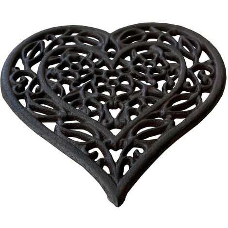 Cast Iron Heart Shaped Trivet
