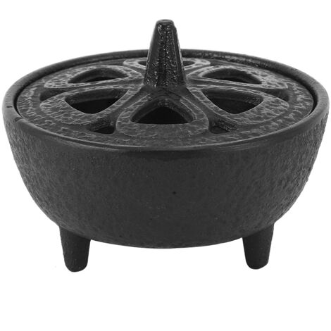 Cast Iron LotusShaped Incense Aromatherapy Burner for Home Decoration Bathroom Bedroom