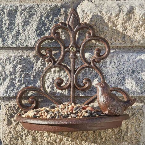 Cast Iron Wall Mounted Bird Feeder