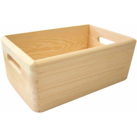 Casta Cassetta Speicherung im festen Holznetz - mod. L - 40x30xH19 cm