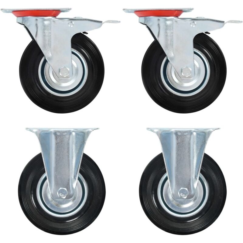 Casters 4 pcs 125 mm Vidaxl