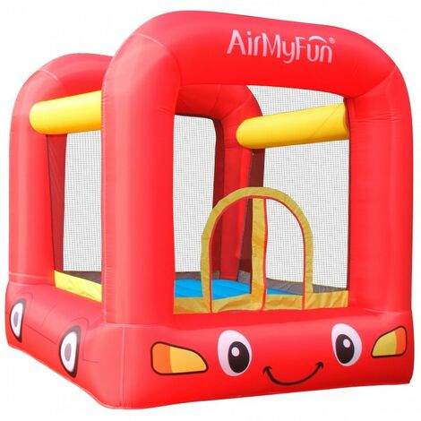 Castillo Hinchable - Jumpy Car - Superficie 210x205x200 cm - Con inflador y mochila - Multicolor