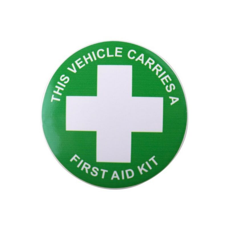 Castle Promotions - Self Adhesive Sticker - This Vehicle Carries a First Aid Kit Sticker - V604