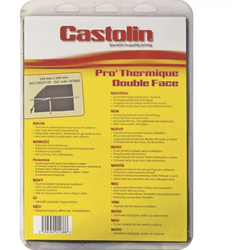 Castolin - 730373 Ecran Pro'Therm double face 1u - Isolamento termico per saldatura
