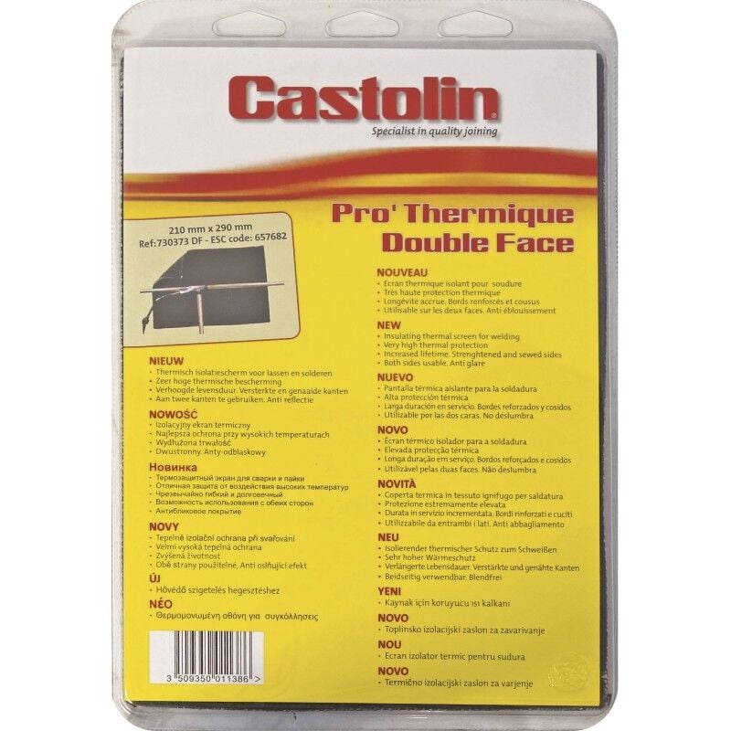 730373 Ecran Pro'Therm double face 1u - Thermal insulation for welding - Castolin