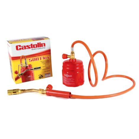 Castolin – Chalumeau soudeur à flamme bi-gaz – Température 1650°C – Autonomie 2h – Bec annulaire pour chauffe et brasage tendre