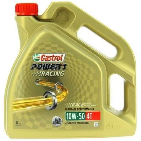 CASTROL Huile-Additif Power 1 Racing 4T - Synthetique - 10W50 - 4L