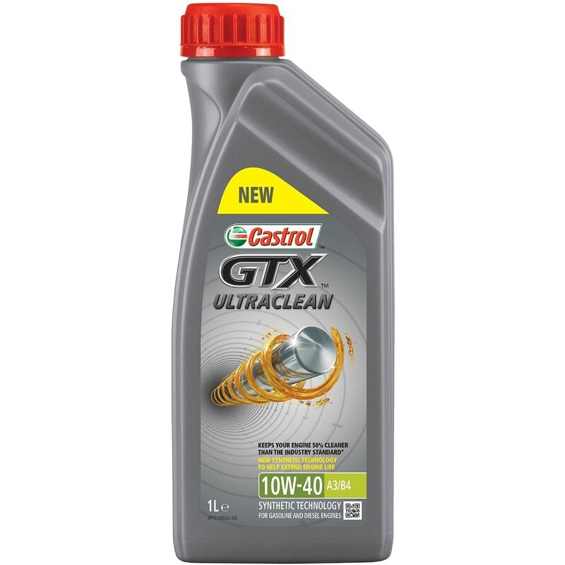15 A4CF GTX ULTRACLEAN 10 W-40 A3/B4, NEUF GRIS 15A4CF - Castrol
