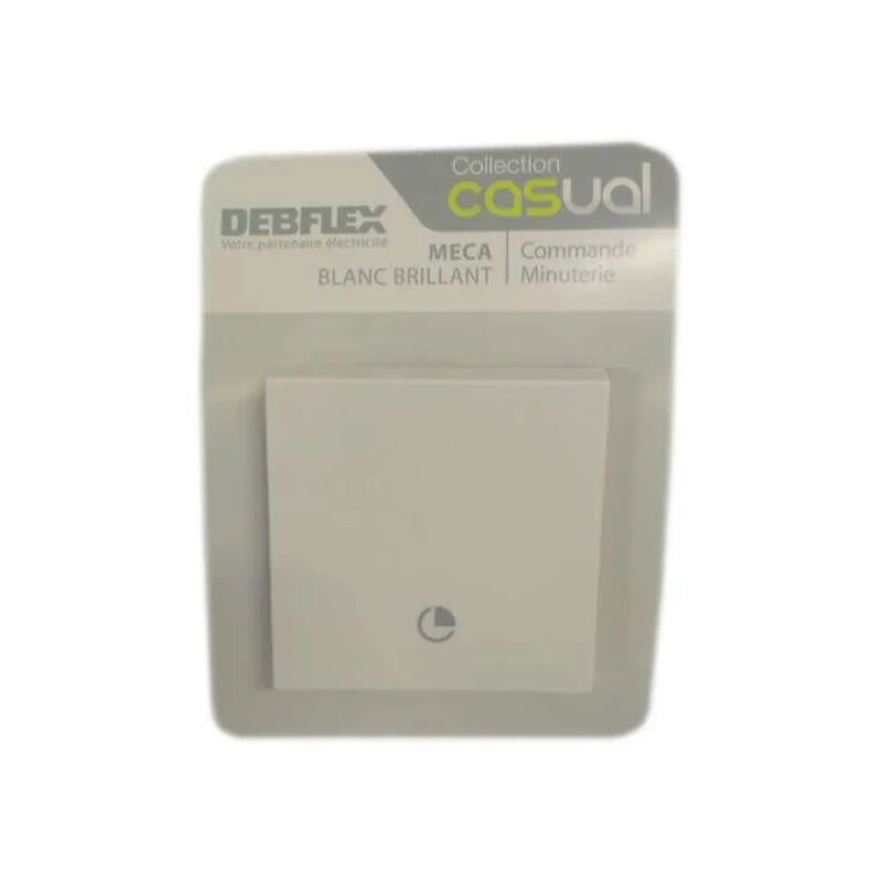 Debflex - Commande minuterie pour appareil encastré Casual Blanc Brillant