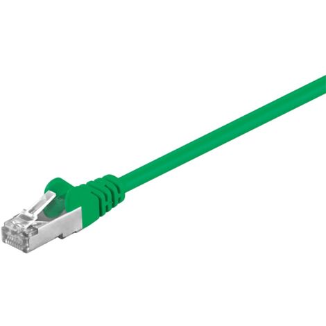 CAT 5e Câble Patch, F/UTP, Vert, 2 m, conducteur en aluminium plaqué cuivre (CCA). Longueur de câble 2 m