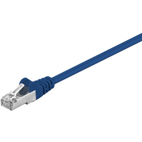 CAT 5e cavo patch, F/UTP, blu, 15 m, conduttore di alluminio placcato di rame (CCA). Lunghezza del Cavo 15 m
