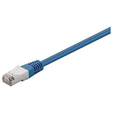 CAT 5e cavo patch, F/UTP, blu, conduttore in alluminio rivestito di rame (CCA), senza protezione fermo. Lunghezza del Cavo 2 m