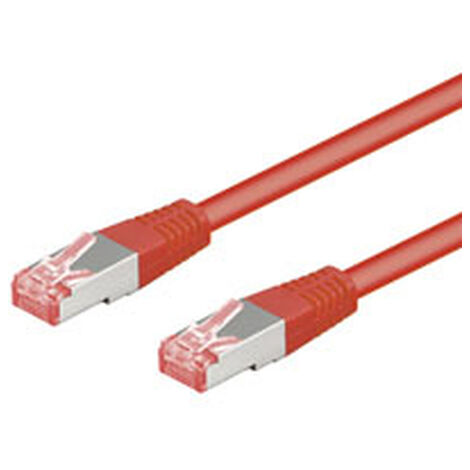 CAT 6 Câble Patch, S/FTP (PiMF), rouge, 30 m, conducteur en cuivre (CU), gaine de câble sans halogène (LSZH). Longueur de câble 30 m