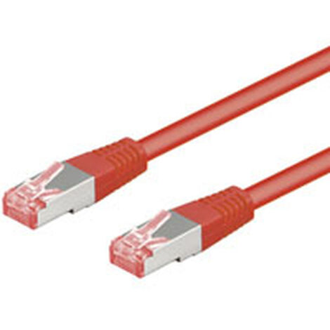 CAT 6 cavo patch, S/FTP (PiMF), rosso, 20 m, conduttore di rame (CU), guaina del cavo senza alogeni (LSZH). Lunghezza del Cavo 20 m