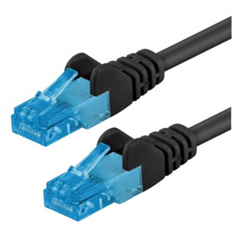 CAT 6A cavo patch, U/UTP, nero, conduttore di rame (CU), guaina del cavo senza alogeni (LSZH). Lunghezza del Cavo 3 m