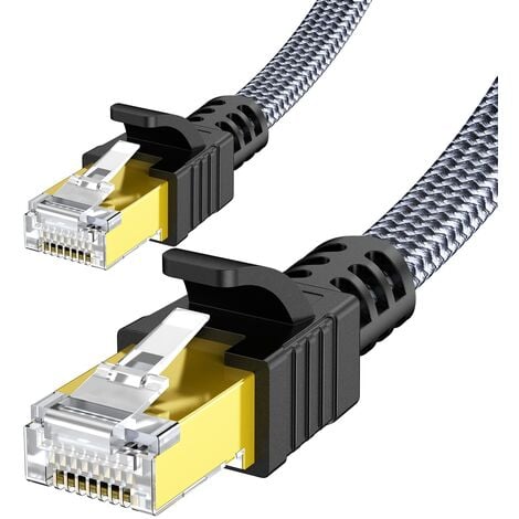UGreen câble réseau Ethernet RJ45 plat catégorie 7 U/FTP noir (0.5 mètre) -  Câble RJ45 - Garantie 3 ans LDLC