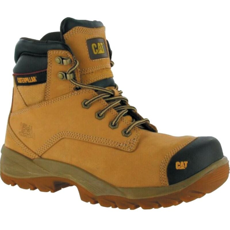 CAT 7050 Spiro Men's Tan Safety Boots - Size 6