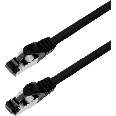 Cat 8.1 patch cable western 8/8-plug (rj45) - western 8/8-plug (rj45),
pour les applications 25 gbase / 40 gbase / 50 gbase,
bande passante jusqu'à 2 ghz,
1,0 m
