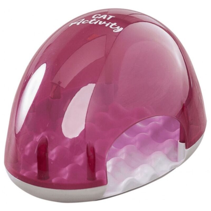 Slow feeding dome, en plastique/tpr 19 × 13 × 14 cm, bleu/gris