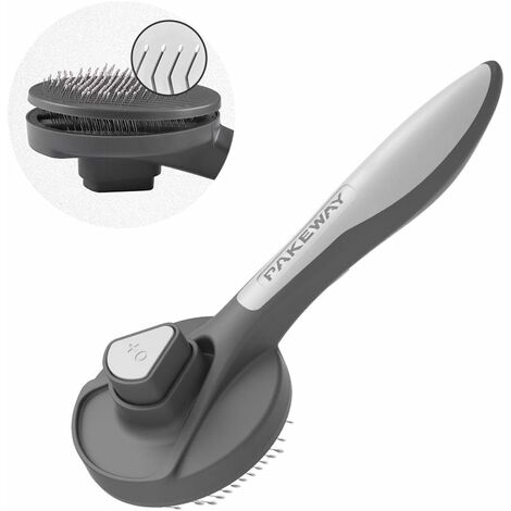 Cat and Dog Grooming Brush, Kitten Brush, Self-Cleaning Pet Brush, Massage Combs for Short, Medium and Long Hair Cats and Dogs