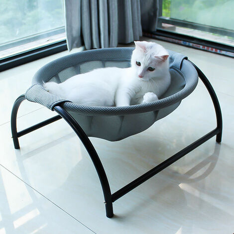 SSDH Pet Cat Hammock Comfortable Window Detachable Soft Seat Hammock Cat Dog Nest Black Pattern 