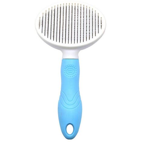 Cat brush, self-cleaning brushes for shedding and grooming, removes loose undercoat, mats and tangled hair, comb for cats, dogs, massage brush
