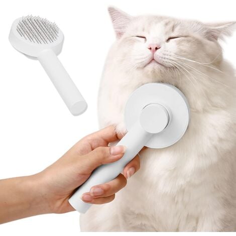 Cat Brush, Self-Cleaning Cat Brush, Pet Hair Brush, Dogs and Cats Brush Grooming Comb for Pet Hair Remover Brush for Pets Massage, Hair Removal