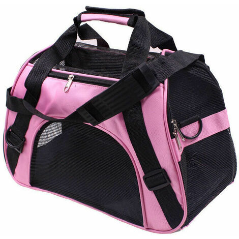 Cat Carrier Airline Approved Pet Carrier,Soft-Sided Pet Travel Carrier for Cats Dogs Puppy Comfort Portable Foldable Pet Bag,Airline Approved (S, PINK)