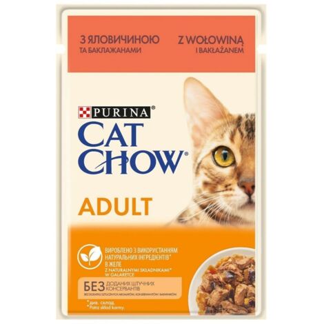 Cat chow adult gij jalea de berenjena - comida hÚmeda para gatos - 85 g