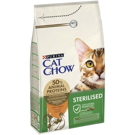 Cat Chow Gatto Sterlised Tacchino 1,5-10 Kg PURINA - size 1