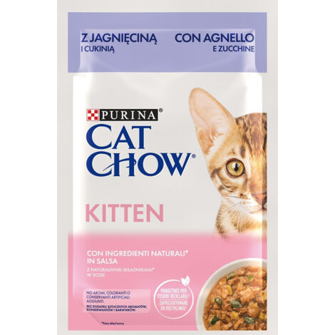 Cat Chow Kitten Agnello e Zucchine 85gr PURINA