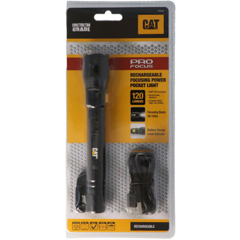 CAT CT2105 fokussierbare Power Akku-Taschenlampe mit Micro-USB Ladebuchse