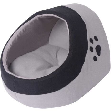 Cat Cubby Grey and Black M vidaXL