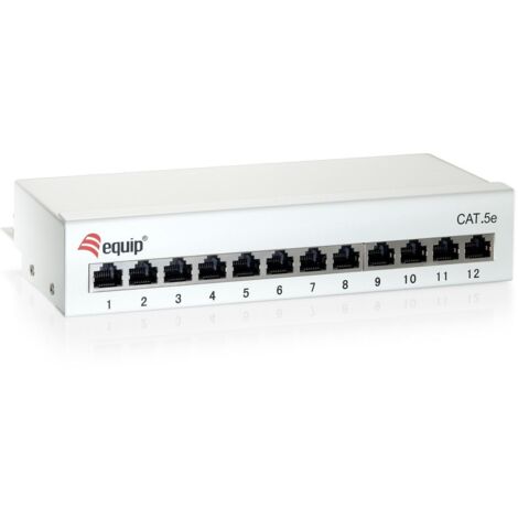 Cat Desktop Patch Panel 6 Blindé 12 Ports Couleur Blanc