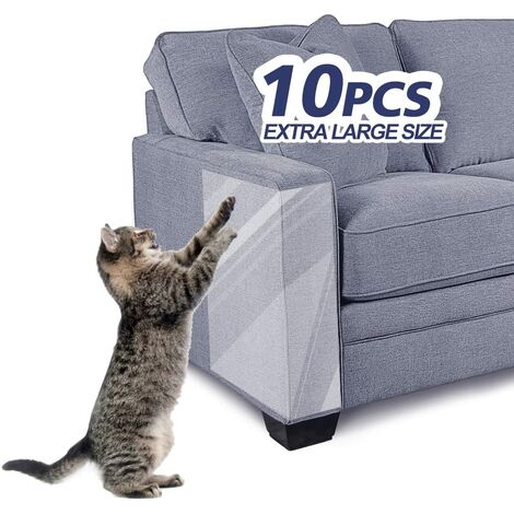Cat Furniture Protectors, Anti-Scratch Cat Foil | Anti-Scratch Pet Double Sided Training Tape for Sofa Furniture Protector 6pcs / 10pcs, 17 "x12" + 17 "x10"