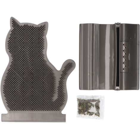 Cat Hair Grooming Brush PE Itching Relief Self Massager Tool Face Scratcher Cat Self Scratcher Groomer Coffee