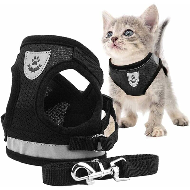 Cat Harness,Cat Harness,Cat Harness Leash,Cat Harness Leash,Cat Harness with Reflective Vest Leash,Adjustable Cat Harness Leash for Small