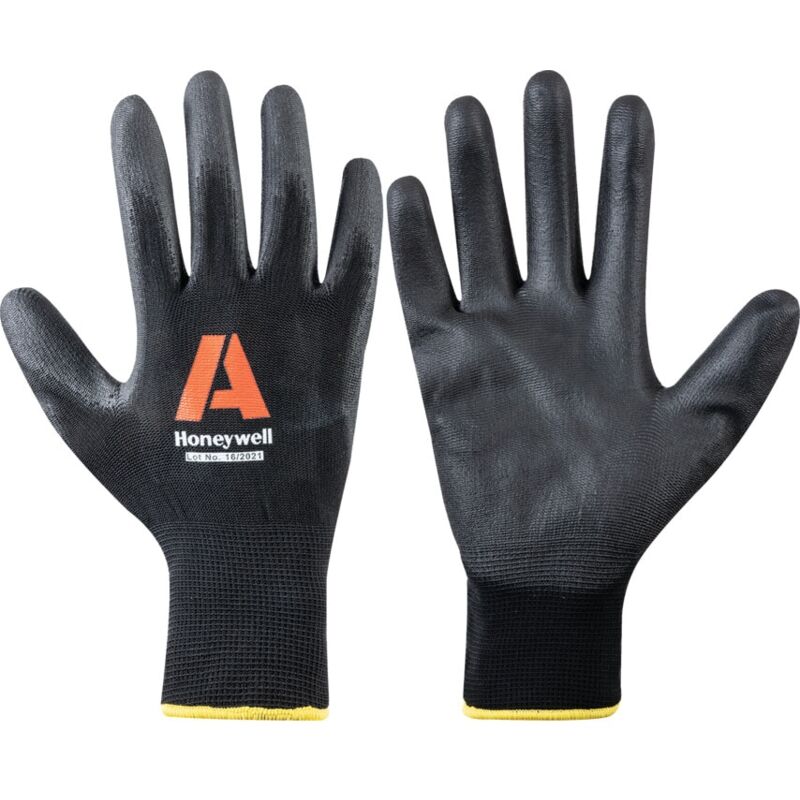 2132251 Vertigo Black pu C&g Cut 1 Gloves - Size 6 - Black - Honeywell