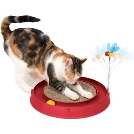 Cat-it Circuit 3 in 1 Interaktives Spielzeug für Katzen in Rot