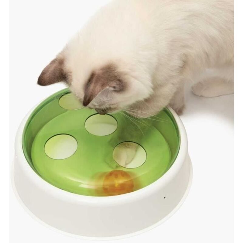 Cat It - Jouet pour chat - catit - Senses 2.0 - Dôme avec balle - Plaque pivotante - Détecteur de mouvement